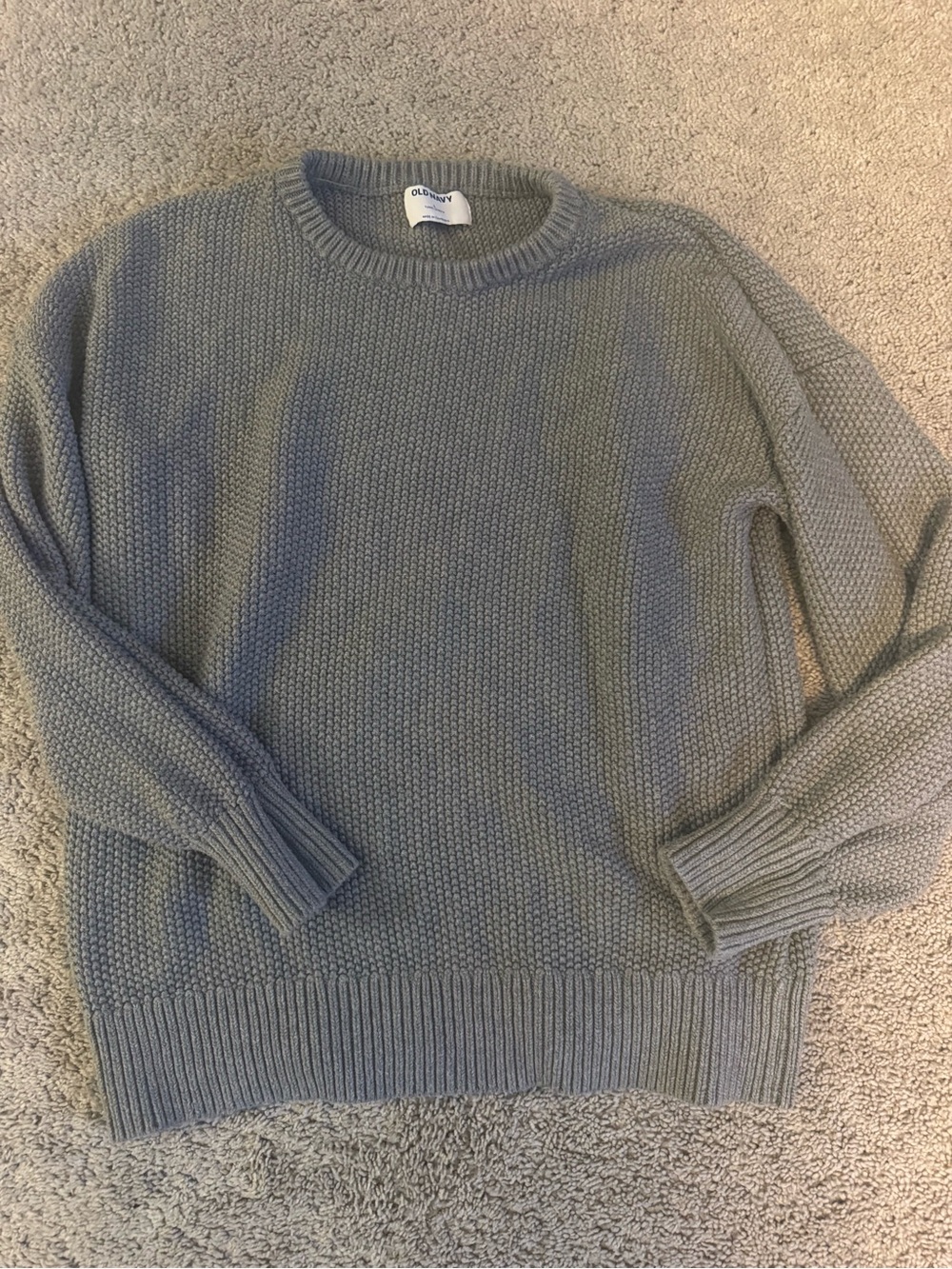 Old Navy womens Crewneck Sweater in Light Gray size large
